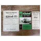 (3) Wyatt Mfg. Co. Jayhawk Hay Tools Literature