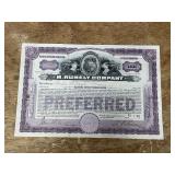 1912 M. Rumely Company Stock Certificate