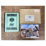 (2) 1941 Chevrolet Sales Literature + Shop Manual