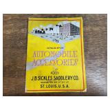 1917 J.B. Sickles Saddlery Co. Automobile Accessories Catalog