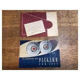 (2) Packard Sales Literature