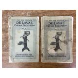 (2) De Laval Cream Separator Manuals