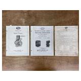 (3) Novo Engine Co. Parts Lists