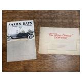 (2) Saxon + Smith Automobile Catalogs