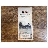 Velie Wrought Iron Vehicles Sales Literature