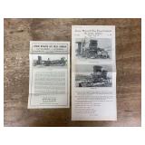 (2) Junior Monarch Hay Press Co. Sales Literature