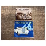 (2) Oldsmobile Sales Literature