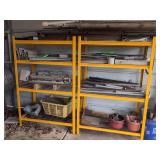 Yellow Storage Racks with Scrap Metal Contents - 60" x 40" x 20"