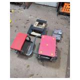 Two tool carts two dolly’s and two block and tackle sets