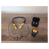 (3) DeWalt Bluetooth Devices - Clip on and In near Buds
