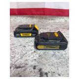 2 - Dewalt DCB201 Batteries