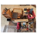 Area, rugs, spoon holder, small, miscellaneous, costume, jewelry