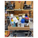 Assorted sprays and paints