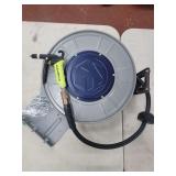 KOBALT HOSE REEL WITH WYNNSKY 3/8" HYBRID AIR HOSE 35-1/2" MNPT AIR COMPREESOR