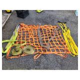 Tow Straps And Cargo Net Lot