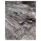 Yard Tolls Lot - Shovels and Rakes