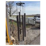 80 inch tall, copper wind chime