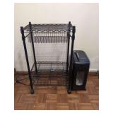 Rolling Cart and Paper Shredder Lot