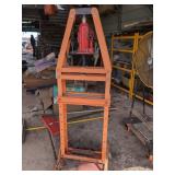 Homemade 12 Ton Shop Press on casters