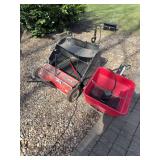 Lawn sweep and ev-n-spred and chemical sprayer