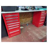 2 - 33” T x 17” W Cabinets - No Keys - With Contents