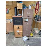 Two filing cabinets