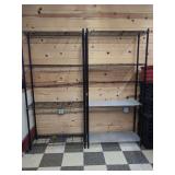 (2) Black Adjustable Shelves - 6