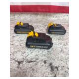 3 - Dewalt DCB120 Batteries