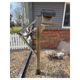 68 inch tall birdhouse sculpture