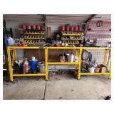 12 Ft L x 4 Ft T x 18" D.. Dewalt Rack (Includes all Contents) *not  including shelves attached to structures*