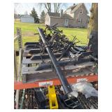 Harrow and forks for bucket