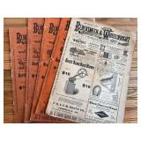 (5) 1896-1898 Blacksmith & Wheelwright Newspapers