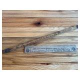 (2) Caterpillar Yardstick + Gem City Stove Ruler