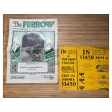 (2) John Deere Furrow + Sales Literature