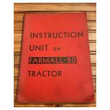 IHC Farmall F-20 Instruction Manual