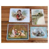 (4) Coffee Trade Cards