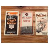 (3) Equipment for Fordson Tractors Sales Literature