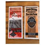(2) John Deere Sales Literature