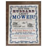 1867 Hubbard Light Mower Print