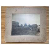 Steam Engine + Thresher Photo