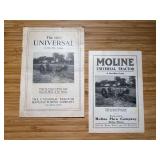 (2) Moline Universal Tractor Sales Literature