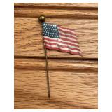 Louden Hay Tools Celluloid Flag Stick Pin