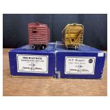 (2) ACF Hopper Car + Milwaukee Box Car NIB NJ