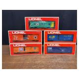 (5) Rail Cars + Caboose NIB Lionel