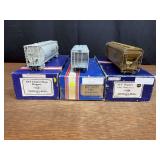 (3) Hopper Cars + Box Car NIB NJ