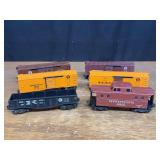 (6) Rail Cars + Caboose Lionel