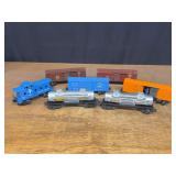 (7) Rail Cars + Caboose Lionel