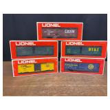 (5) Rail Cars NIB Lionel