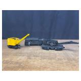 (3) Crane Rail Cars + Tender Lionel