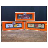 (3) Freight Cars + Caboose NIB Lionel